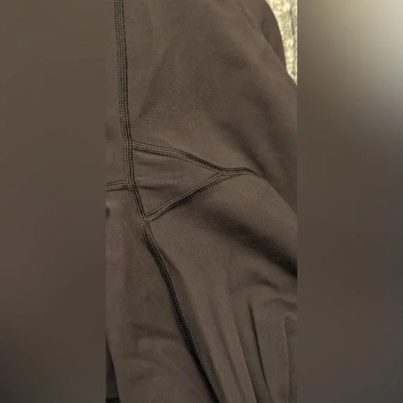 LULULEMON Speed Tight *Brushed Interlock Black Quilt Reflect Ruched Leg pants 8✨ - Picture 12 of 14